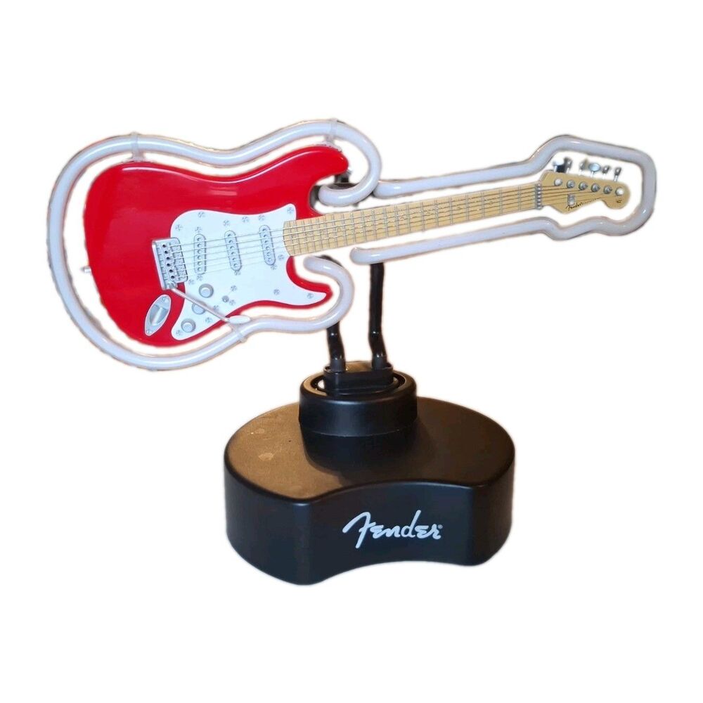 Officially licensed fender stratocaster neon light Tested Works